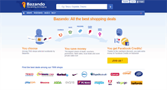 Desktop Screenshot of bazando.co.uk